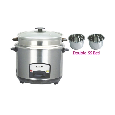 Picture of Kiam Rice Cooker 2.8 Ltr - Double pot (Double Stainless Steel Pot)- SJBS-8804