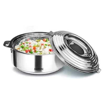 Picture of MILTON Stainless Steel Casserole - 1500ml, Set of 2, Silver (Silver)