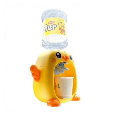 Picture of Mini Cute Simulation Duck Water Dispenser Set Toy Drinking Fountain Educational Game By Gift Corner Shopping (Yellow)