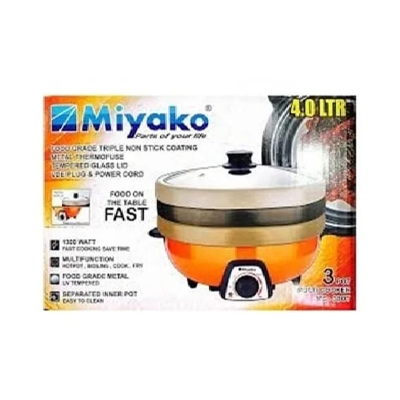 Picture of Miyako 4.0L 3 Pot Electric Curry Cooker MC-380T – Powerful 1300W Multifunctional Cooking Solution