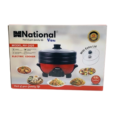 Picture of National View NV-2025 electric cooker. (Red)