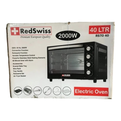 Picture of Red Swiss Brand Electric Oven 2000W 40 Liter with Multifunction Oven