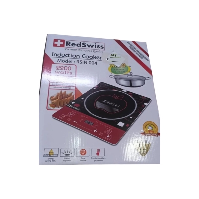 Picture of Redswiss induction cooker 2200 watt COOKING POT FREE (Inverter technology power saving) (Black)
