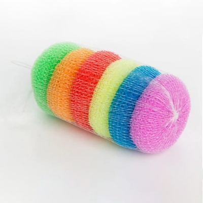 Picture of 6 Pieces Dish Wash Scrubber - Multi Color
