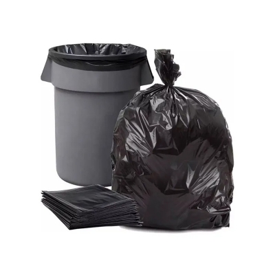 Picture of Black (30" X20") 100PCS Trash Bag / Poly Bag / Garbage Bag / Moyla Felar Bag / Polibag (Black)