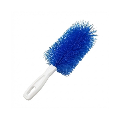 Picture of Non-Disassembly Cleaning Flexible Fan Dusting Brush Multi Purpose Dense bristles Fan Dusting Cleaner Crevice Cleaning Comfortable handle Crevice Brush Cleaning Tools (Blue)