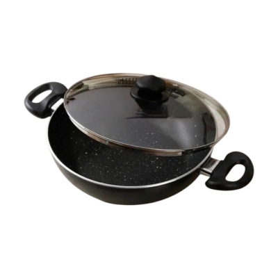 Picture of Prestiege Deluxe Granite Karai with Glass Cover 22 CM (INDUCTION)