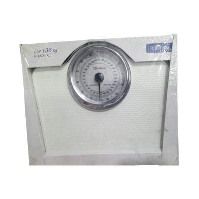Picture of RedSwiss mechanical personal weight scale, likely the model RSBR-605. (White)