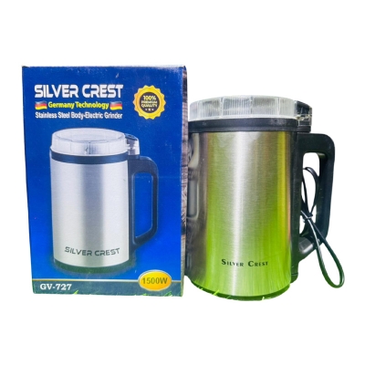Picture of Silver Crest 1500W Stainless Steel Electric Mini Grinder | Powerful Multi-Purpose Dry & Wet Grinder for Kitchen Use
