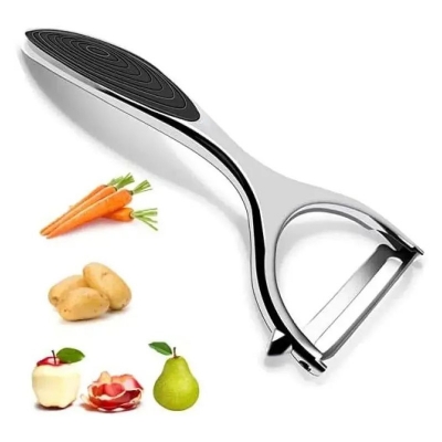 Picture of Stainless Steel Vegetable Peeler, Heavy Metal product for kitchen (Silver)