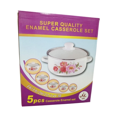 Picture of Super Quality Enamel Casserole Set.