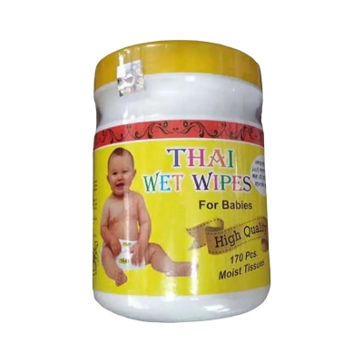 Picture of Thai Wet Wipes For baby 170 PCS (LARGE) (Yellow)