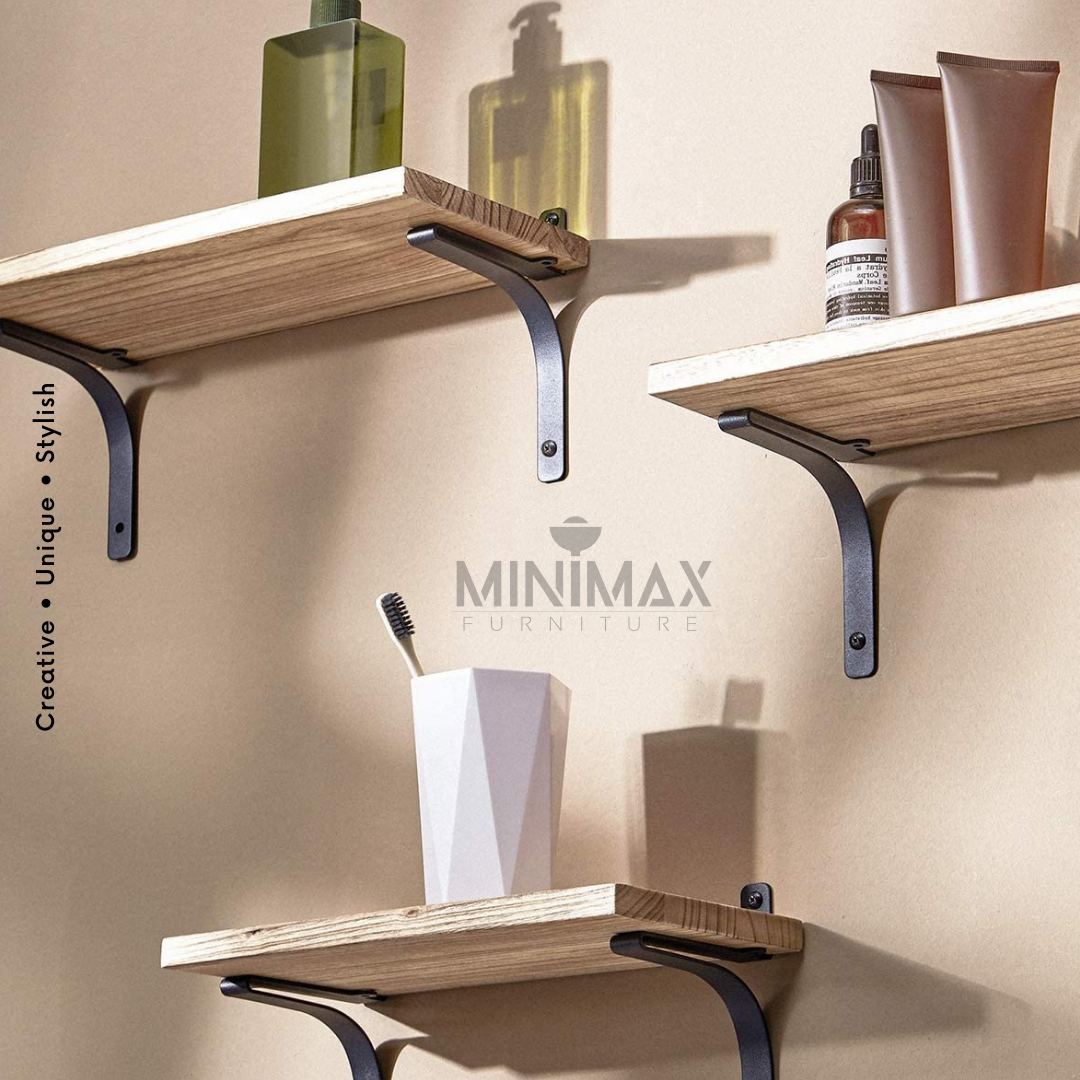 Picture of MiniMax Floating Shelves Wall Mounted (Set of 03) Black