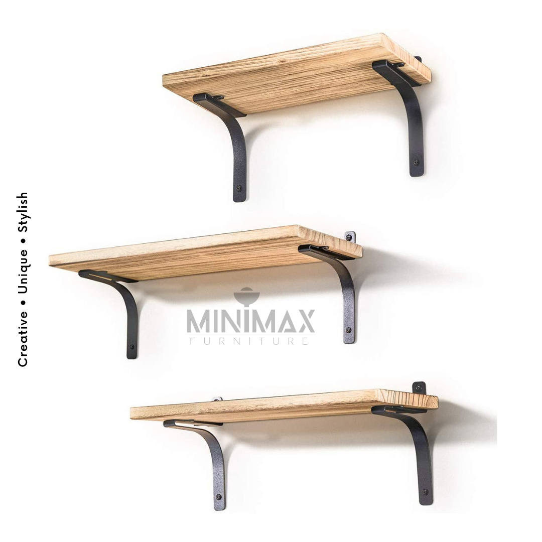 Picture of MiniMax Floating Shelves Wall Mounted (Set of 03) Black