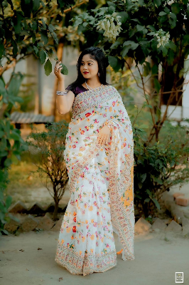 Picture of Viral Afsan Print  Saree