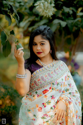 Picture of Viral Afsan Print  Saree