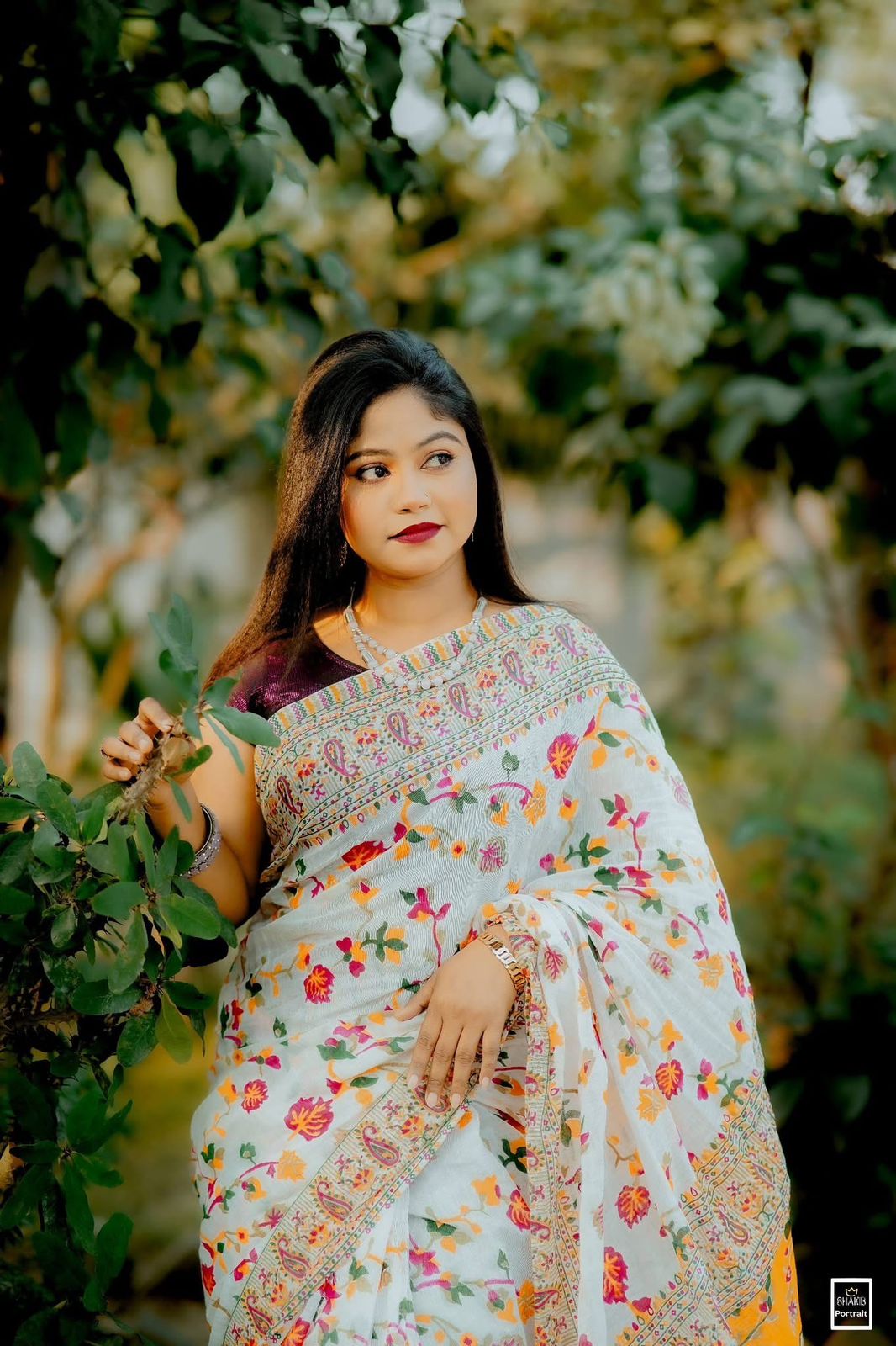 Picture of Viral Afsan Print  Saree