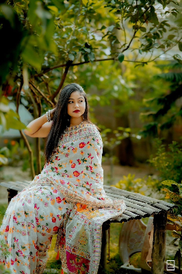 Picture of Viral Afsan Print  Saree