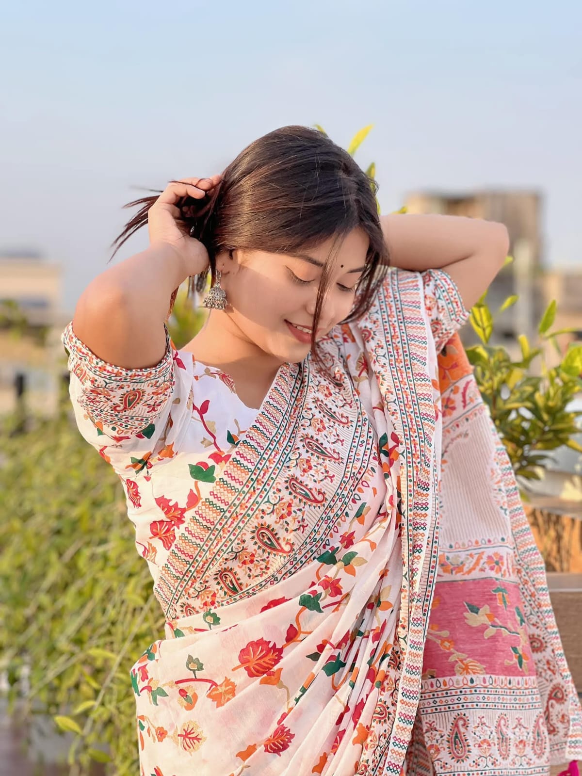 Picture of Tangail Tat Trendy Afsan Print Saree