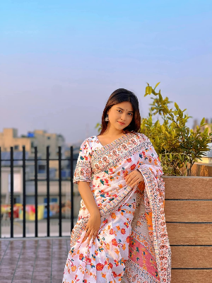 Picture of Tangail Tat Trendy Afsan Print Saree