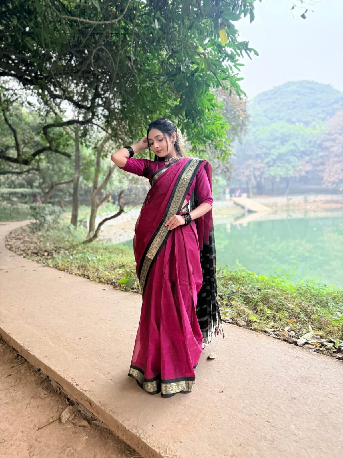 Picture of Tangail Tat Madurai Maslaice Cotton Saree