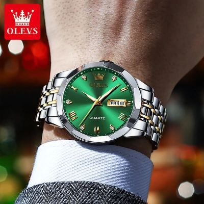 Picture of OLEVS 9931G New Exclusive Design Quartz Watch for Men Green