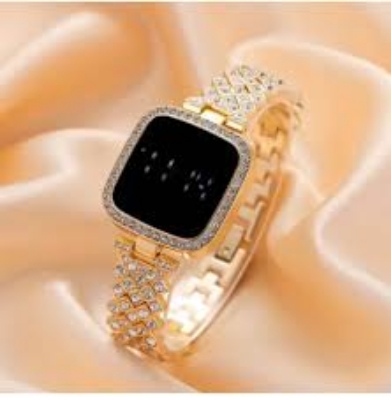 Picture of Elegant Luxury Full Diamond Touch Screen Ladies Watch