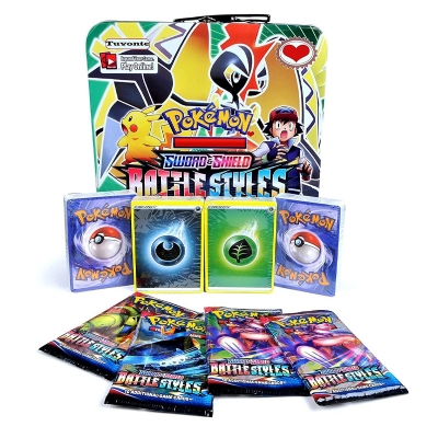 Picture of Pokemon Mega Metal Suitcase PK168 Tin Box 194 Cards