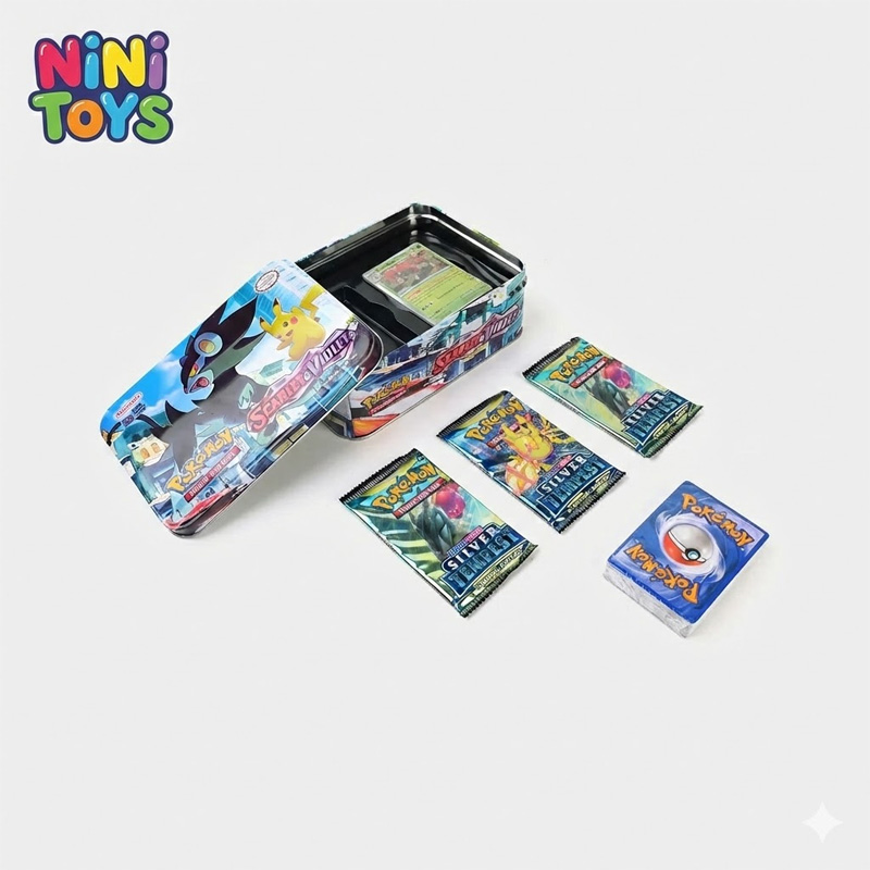 Picture of Pokémon PK108 TCG Card Storage Tin Box - Scarlet & Violet Edition (Mastercopy)