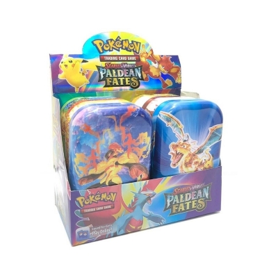 Picture of Pokemon PK180 Metal Tin Box Mastercopy - 60 Card Collection with Unique Art