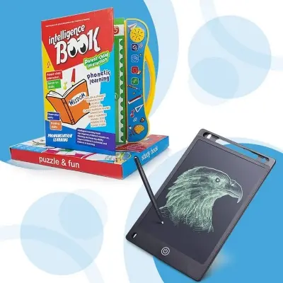 Picture of Rechargeable Intelligence Book (Bangla Version) with 8.5 inch lcd writing Tab gift pack