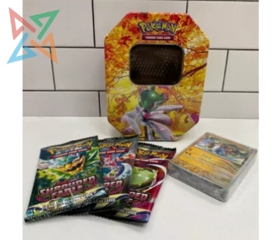 Picture of Pokemon Metal Tin Card Collection Box PK128