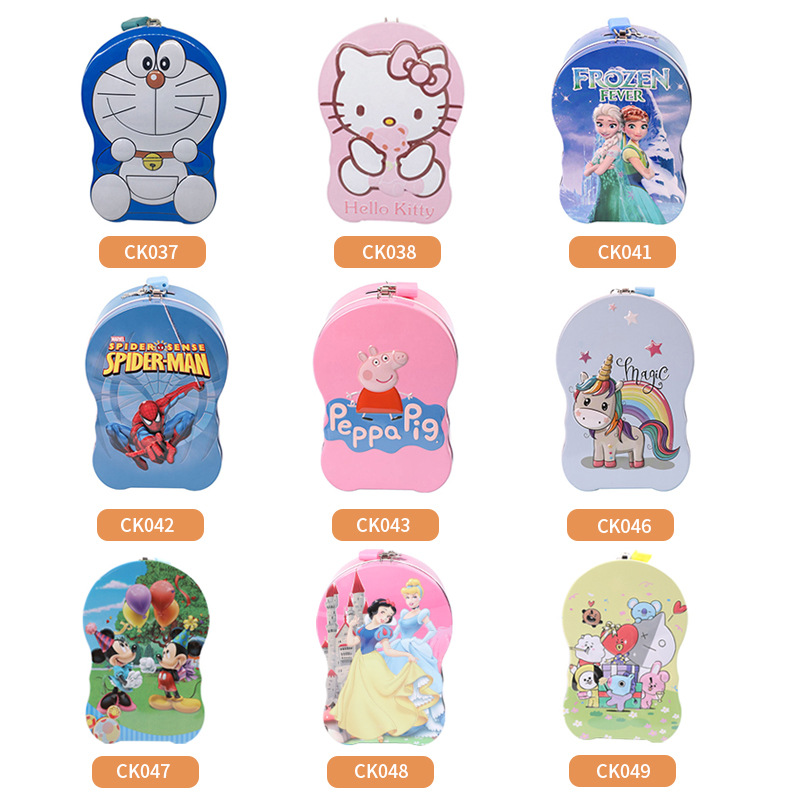 Picture of Doraemon Metal Piggy Bank Coinbox with Lock & Key – Cute Tin Money Saver for Kids