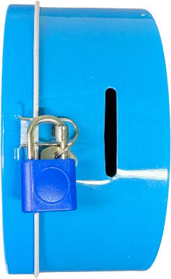 Picture of Marvel Captain America Metal Coinbox Piggy Bank with Lock & Key – Avengers Money Saver Box