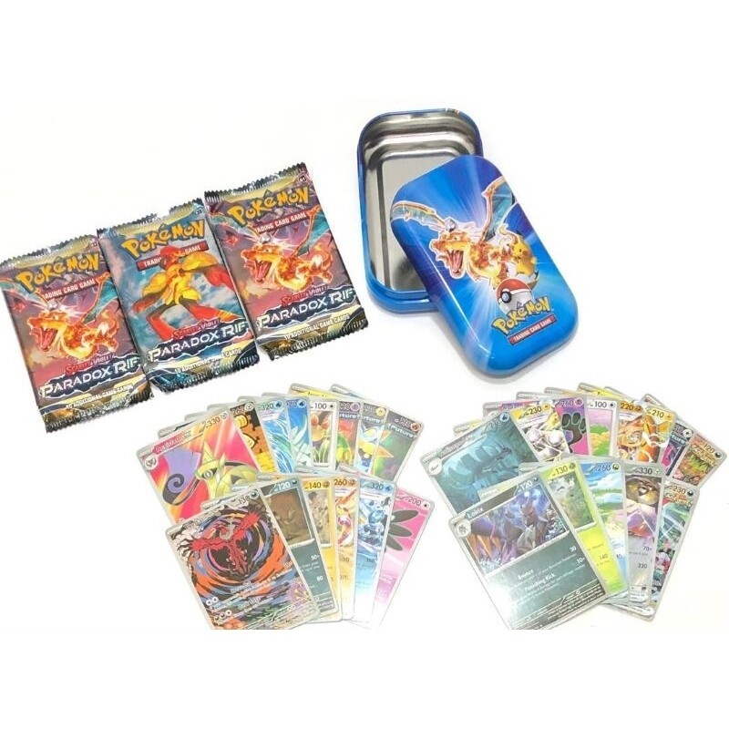 Picture of Pokemon PK180 Metal Tin Box Mastercopy - 60 Card Collection with Unique Art