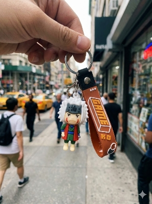 Picture of Premium 3D Chibi Naruto Keychains – Naruto, Kakashi, Sasuke, Itachi, Gaara & Jiraiya with 'GAME KO' Strap