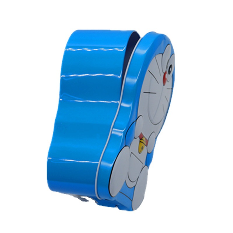 Picture of Doraemon Metal Piggy Bank Coinbox with Lock & Key – Cute Tin Money Saver for Kids