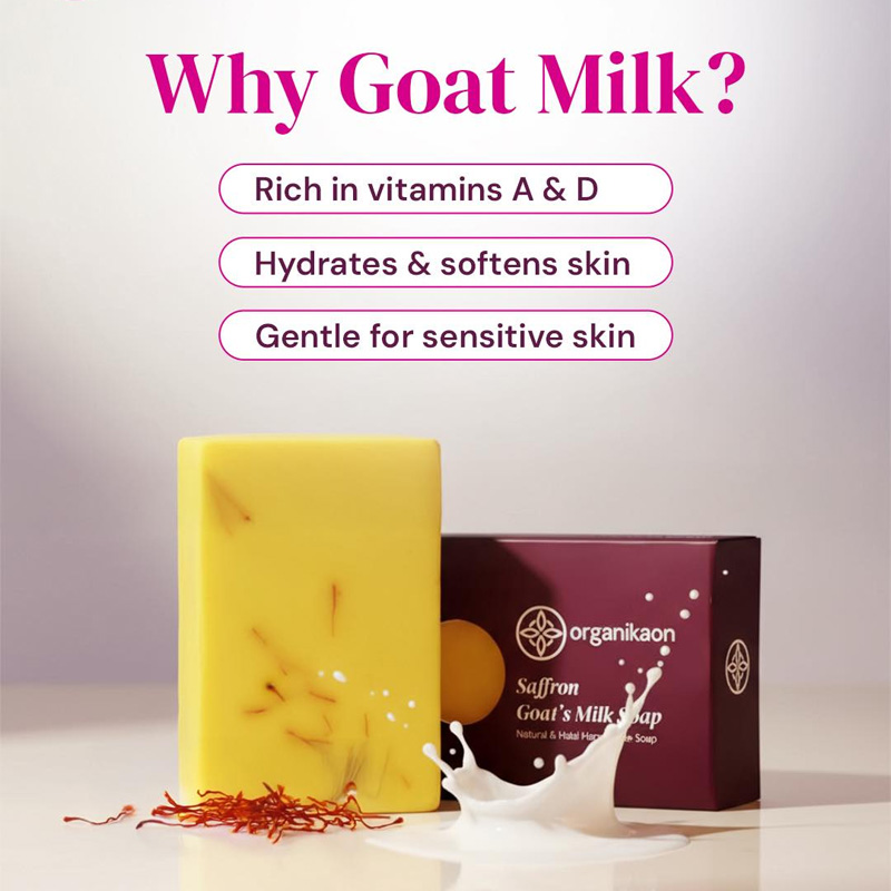 Picture of Organikaon Saffron Goat Milk Soap 100gm