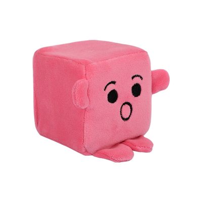 Picture of COMFY MINI EMOTION BLOCK (SURPRISED) PINK STUFFED TOY
