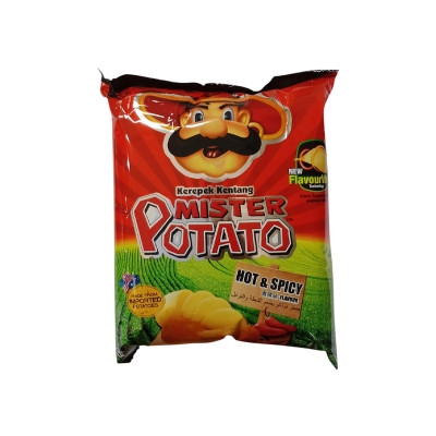 Picture of Mister Potato Crisps Hot & Spicy 75g Can