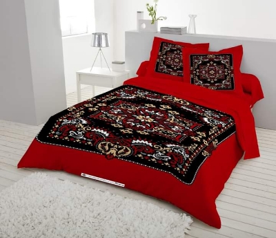 Picture of King size bed sheet with two pillow cover 100% cotton fabric