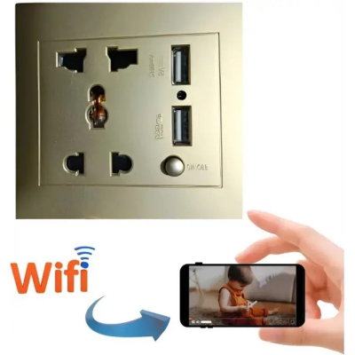 Picture of Wifi IP Camera 1080p Dvr Wall Plug Socket Video Record CCTV Wall Camera