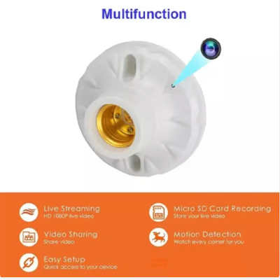 Picture of Bulb Socket Wifi IP Camera Bulb Holder IP Camera Live Security CCTV Camera Like A Mini Camera