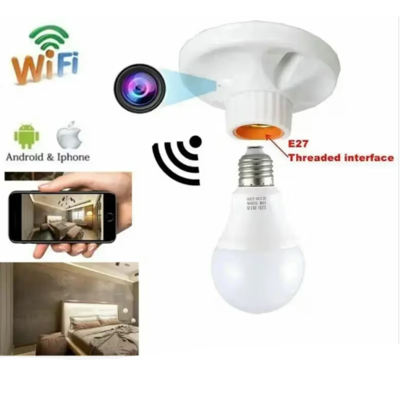 Picture of Bulb Socket Wifi IP Camera Bulb Holder IP Camera Live Security CCTV Camera Like A Mini Camera