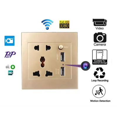 Picture of Wifi Wall Socket Camera WiFi Mini Socket IP Camera