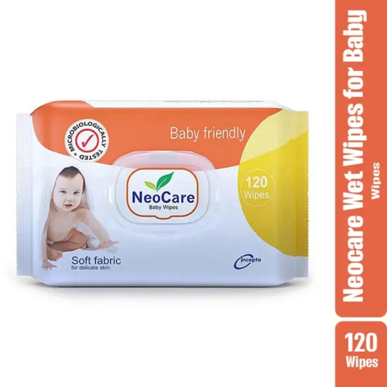Picture of Neocare Wet Baby Wipes -120 Pcs