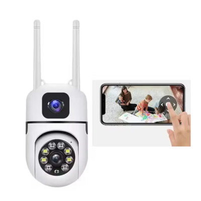 Picture of New V380 Mini Indoor PTZ Dual Lens Camera 4MP HD Smart Home WiFi Security for Baby Monitor Indoor Network Dual Lens Camera