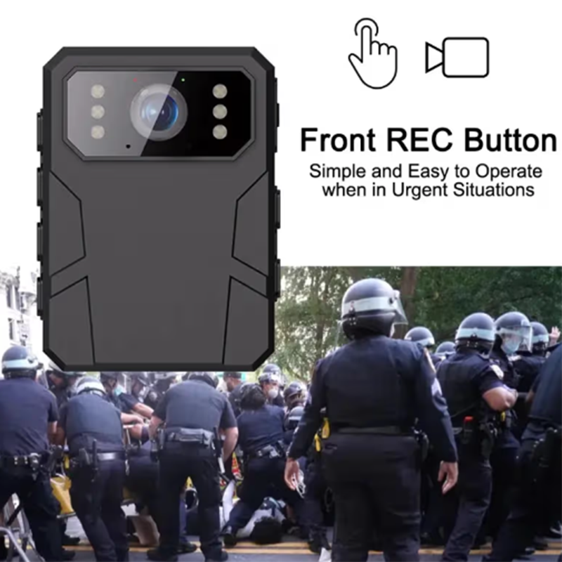 Picture of Ultra HD 4K Body Worn Camera 2.0" HD IPS Screen 120° Wide Angle Shot One-Click Alarm Design Portable Camera