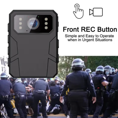 Picture of Ultra HD 4K Body Worn Camera 2.0" HD IPS Screen 120° Wide Angle Shot One-Click Alarm Design Portable Camera