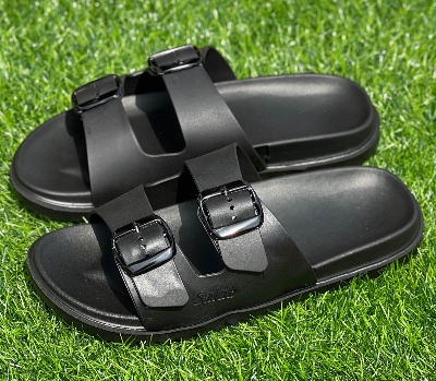 Picture of New Super Stylish Fashionable Arizona Eva Comfortable Adjustable Buckle Sandals for Men Black